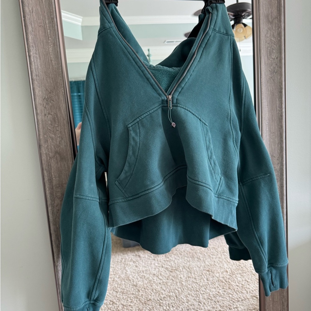 Teal green lululemon scuba Women's Zip-Up Hoodie
